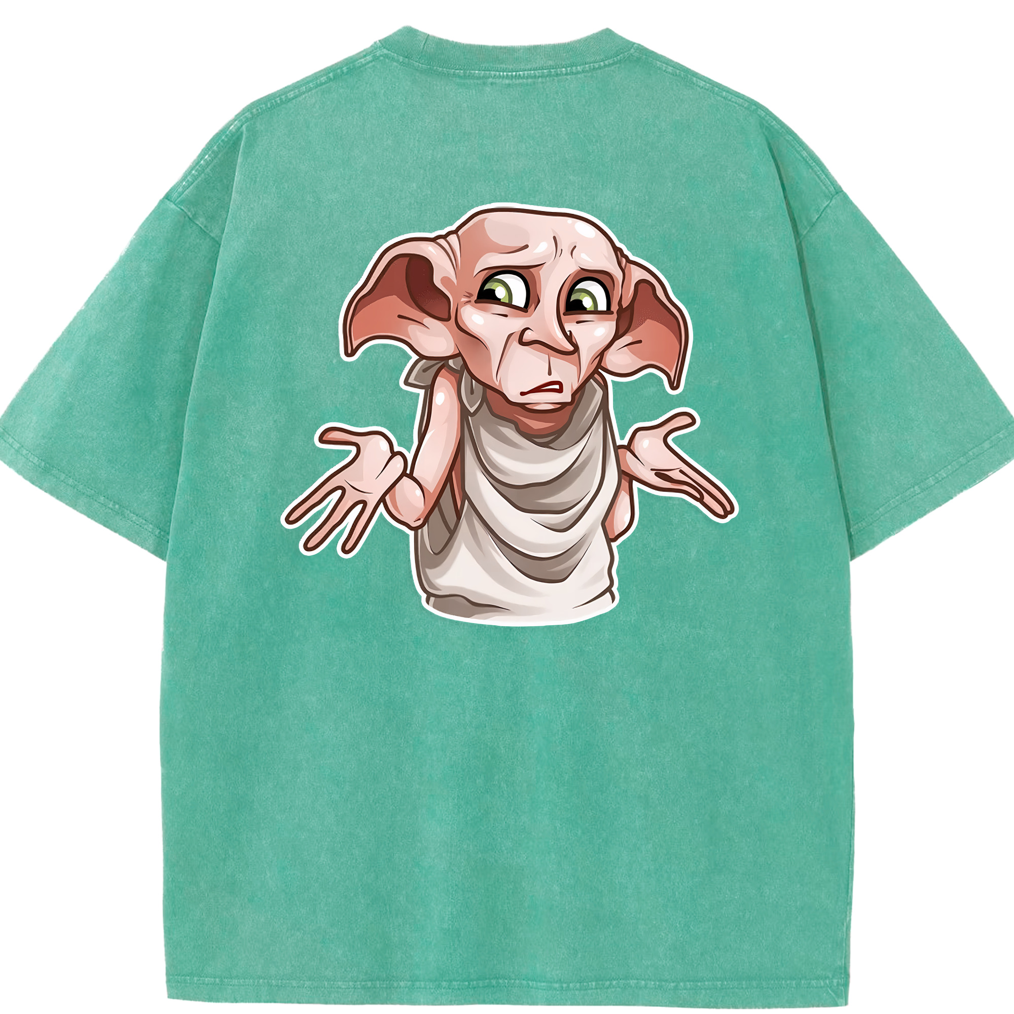 （画像用） Harry Potter ハリー・ポッターシリーズ 綿100% ヴィンテージ風 半袖Tシャツ（背面プリント）